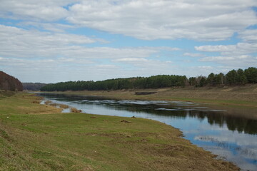 The Volga River near the town of Staritsa.