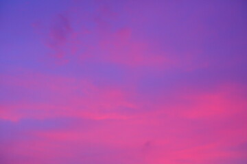 clouds in the purple evening sky