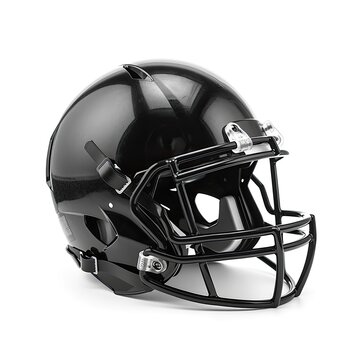  American football helmet isolated on a white background, generative ai