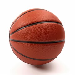  Basketball with official size and weight isolated on a white background, generative ai
