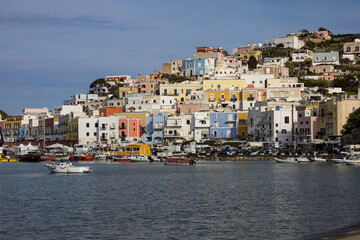 Fototapeta premium View of Ponza village, Ponza Island, Lazio, Italy