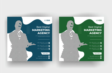 minimal and colorful business corporate modern social media post design and creative design, Online Business Promotion modern Professional Expert Digital Marketing Agency