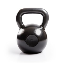 Obraz na płótnie Canvas Kettlebell with an ergonomic handle isolated on a white background, generative ai