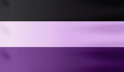 Fototapeta premium Asexual tricolor symbol. Generative AI
