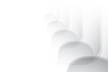 Abstract  white and gray color, modern design stripes background with geometric shape. Vector illustration.