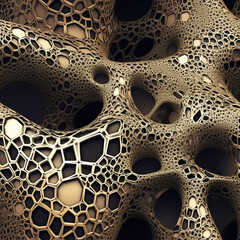fractal surface, seamless pattern, Generative AI