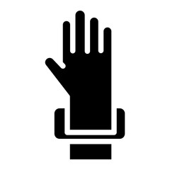 Obraz premium handcuffs glyph 