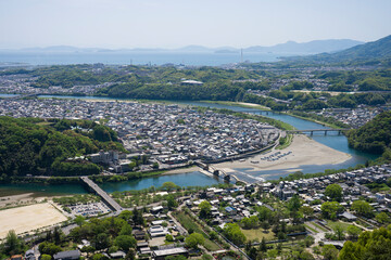 Obraz premium 山口県岩国市にある錦帯橋