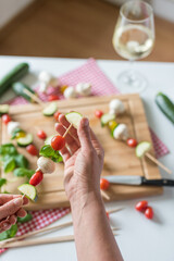 leckere vegane Gemüsespieße selber machen