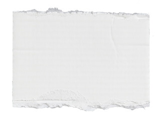 piece of white corrugated paper on transparent background png file