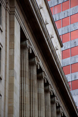 Facade of a building in Bilbao, Spain