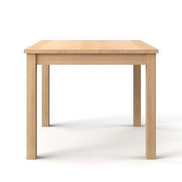  table isolated on white background, generative ai