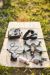 high speed racing quadcopter for flight. training process.