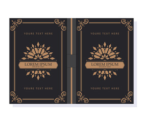 Ornamental book cover design