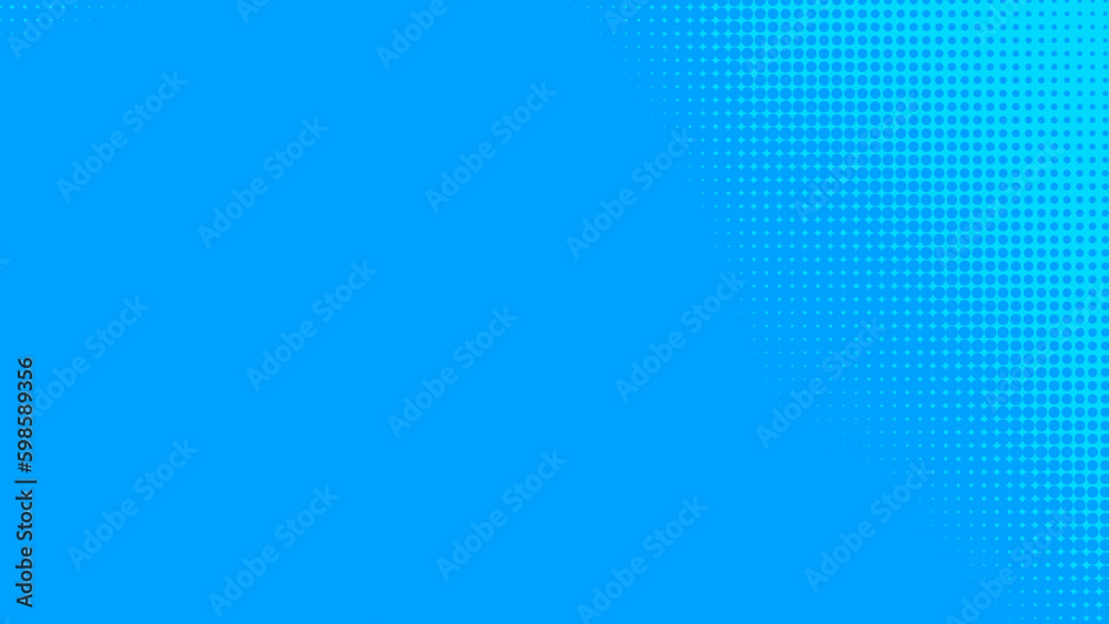 Poster dots halftone blue color pattern gradient texture with technology digital background. dots pop art c