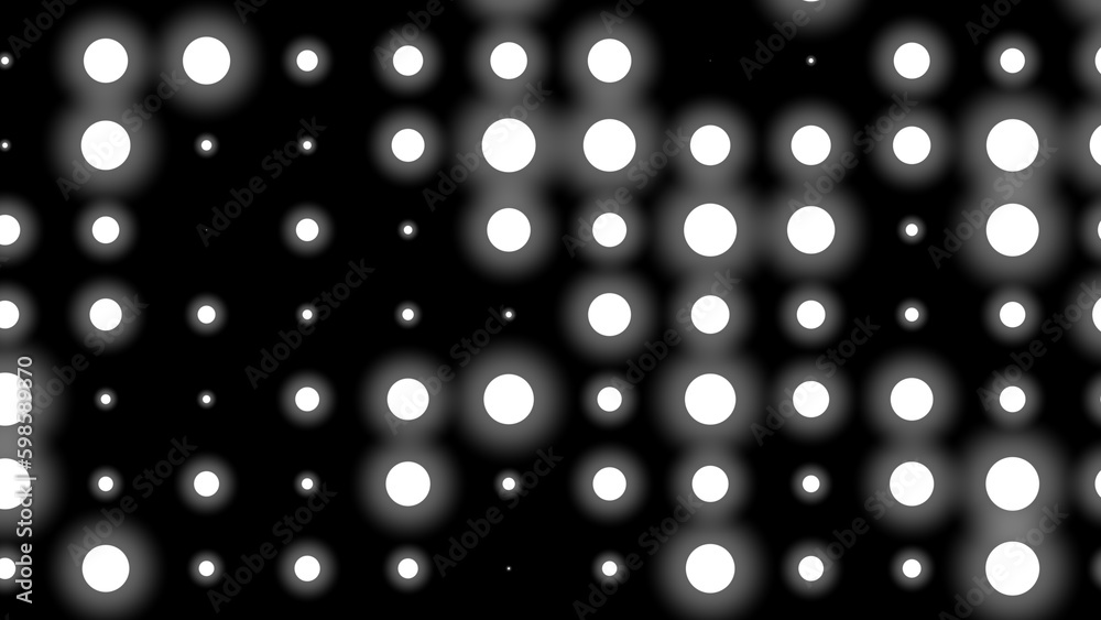 Poster dot white black pattern gradient texture background. abstract technology big data digital background