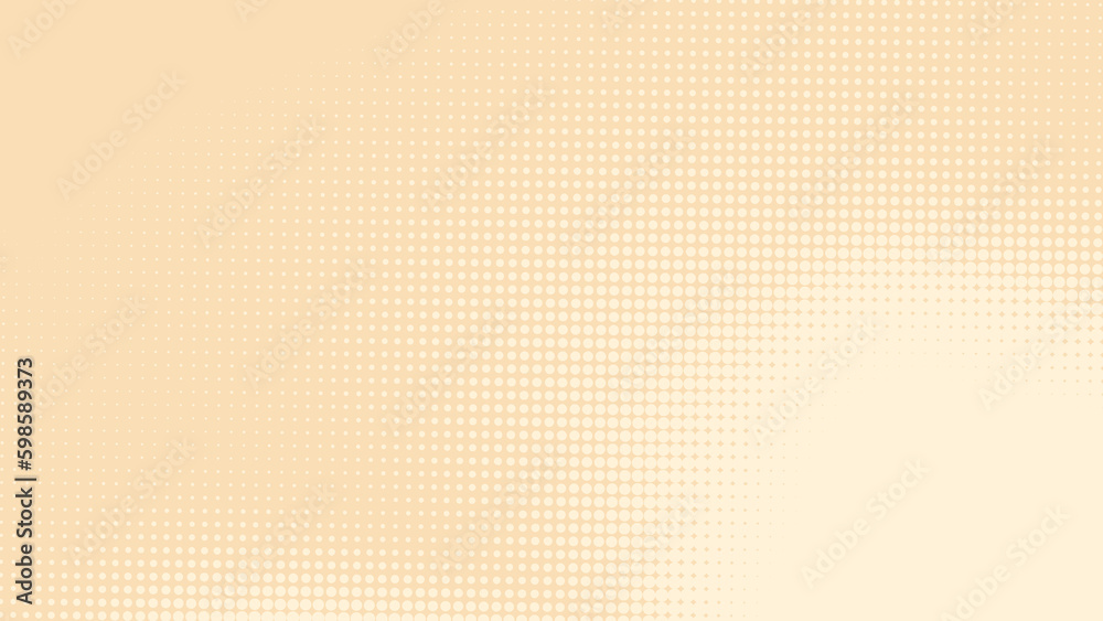 Poster abstract dots halftone brown color pattern gradient texture background.