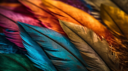 color feather. Generative AI