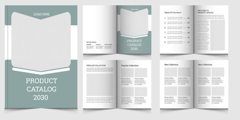 Fototapeta na wymiar Modern product catalog design, Company product catalogue design, modern concept, minimalist layout use for business profile template