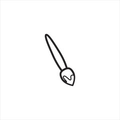 paint brush icon. single icon isolated white background.EPS 10 For Website Mobile UI/UX