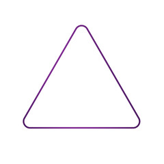 white banner triangle purple frame