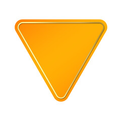 orange banner triangle gold frame