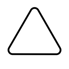 black line triangle frame