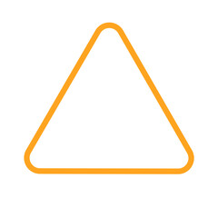orange line triangle frame