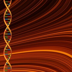 DNA background. Wallpaper with DNA structure.
