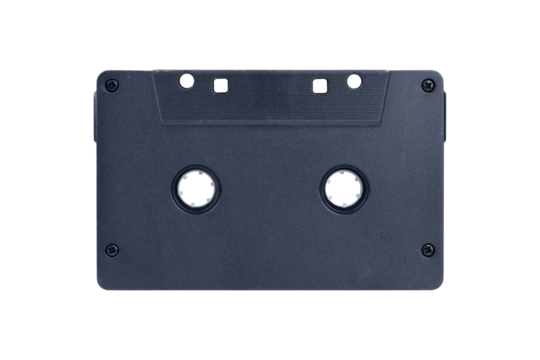 audio cassette isolated from background