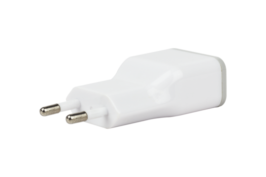 charger box, charger unplugged, charger adapter from mains to usb