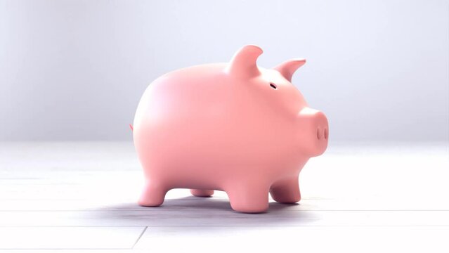 Piggy bank, Saving money concept.