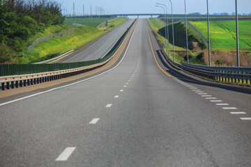 Country multi-lane empty highway