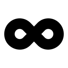 infinity glyph icon