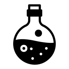 flask glyph icon