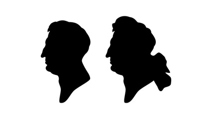Louis XIV silhouette