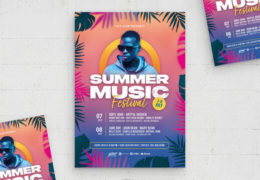 Summer Music Festival Poster Template