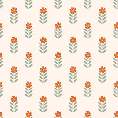 Simple small flowers seamless pattern. Perfect for textiles and furnishings for home decor and lifestyle. 