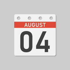 Icon page calendar day - 3 August