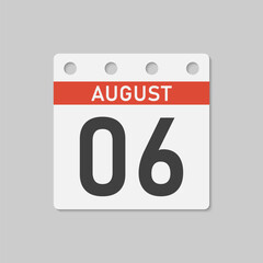 Icon page calendar day - 5 August