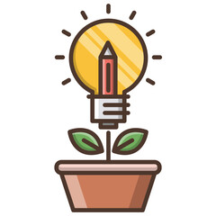 Idea growth illustration