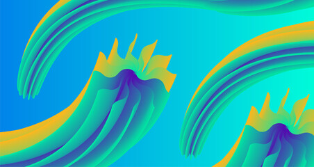Fototapeta na wymiar Fluid Color Abstract Background. Multicolor background. 3d modern abstrack background