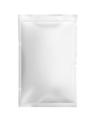 White foil blank paper bag envelope isolated PNG transparent