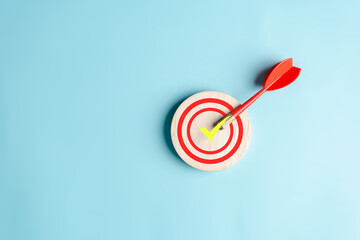 Arrow focus to target icon. dartboard and arrow for creative and set up business objective target...