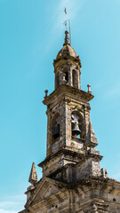 Fototapeta na wymiar Carnota, Galicia, Spain - April 5, 2023: Santa Comba Church 
