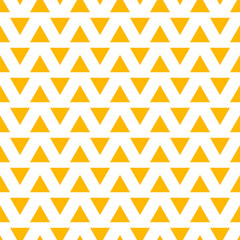 Seamless pattern with yellow triangles