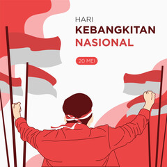 Hari Kebangkitan Nasional Banner Design suitable for special Indonesian Day May 20th