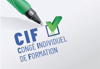 CIF - congé individuel de formation