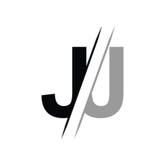 JJ letter logo design template elements. JJ letter vector logo.