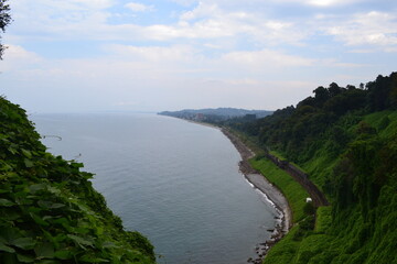 view of the coast of the sea